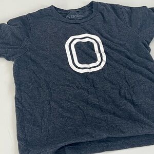 Kids' gray  Short-Sleeve Graphic Tee with White Logo